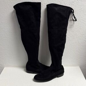 Black Over-the-Knee Women's Boots 9.5